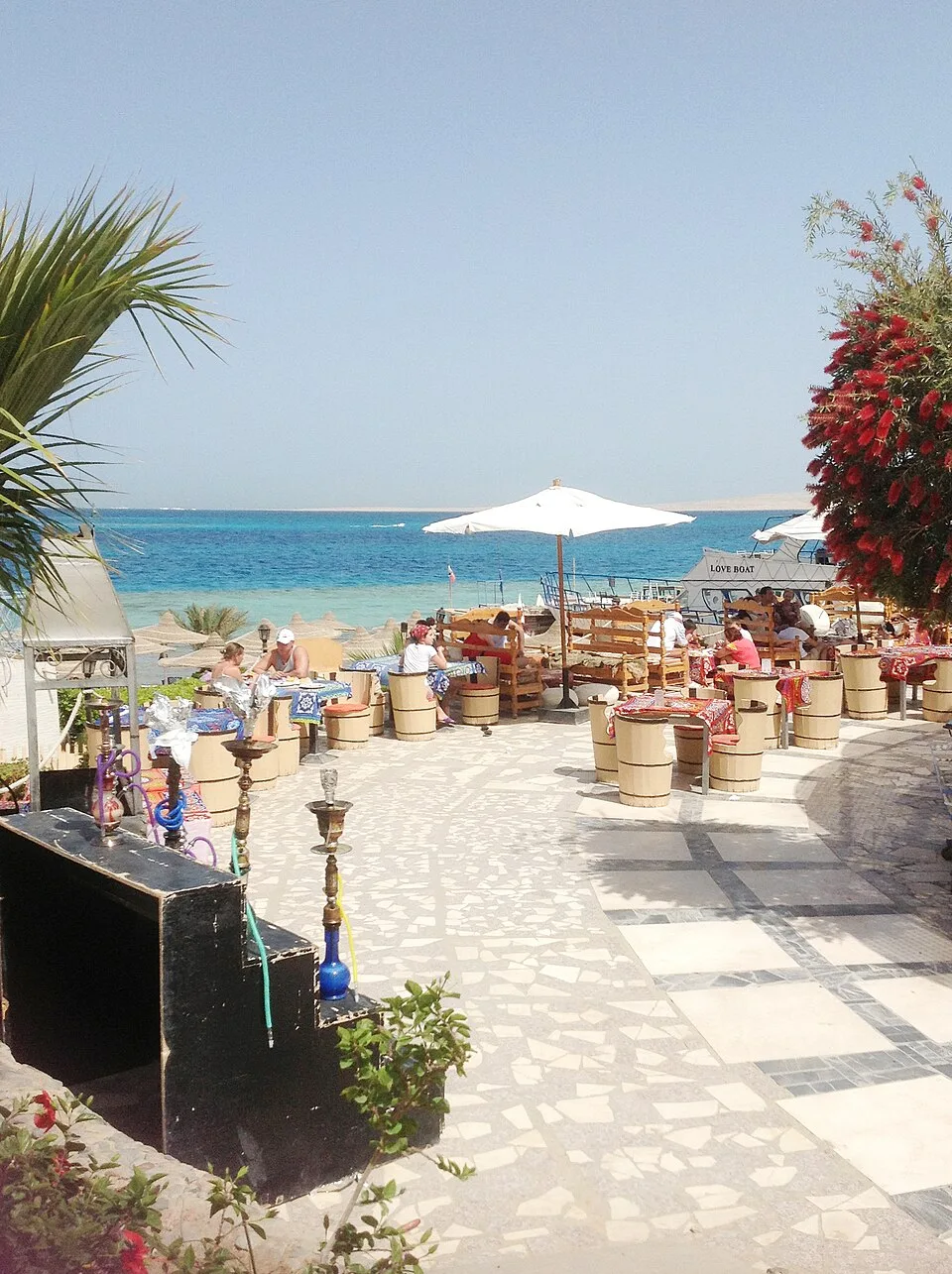 Resort architecture on Egypt's Red Sea coast; location imagery, not Coral Arc Residences